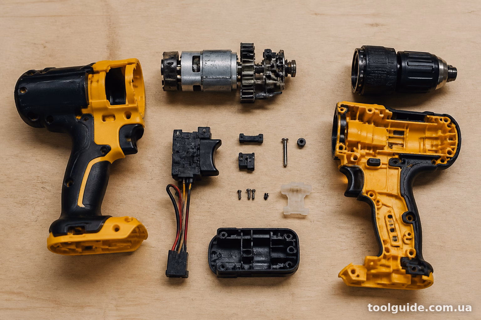 Як розібрати шуруповерт DeWalt для чистки від пилу і бруду